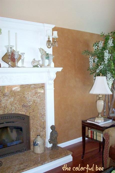 fireplace mantle with corbels in off white