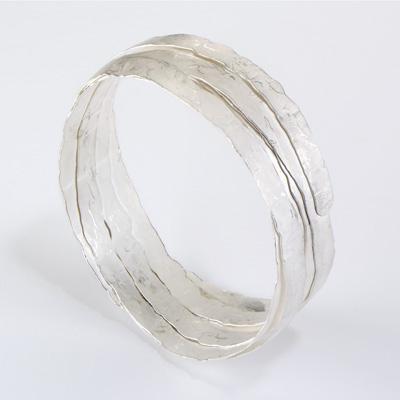 Ruth tomlinson sketch bracelet, silver bangle, silver jewelry Boca Raton