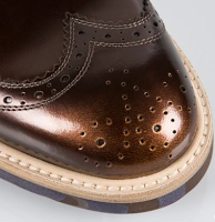 Brogues, Dipped and Distinguished:  Paul Smith Bronze High-Shine Leather Grand Brogues