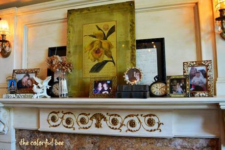 changing the look of a fireplace mantle