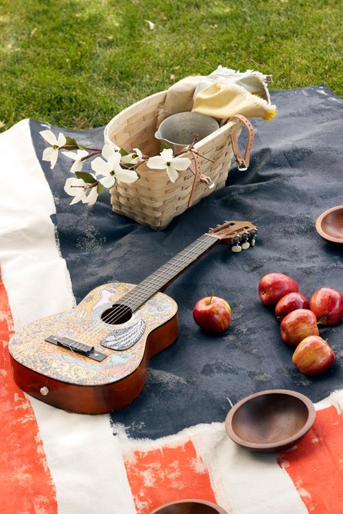 Weekend project: Make an American flag picnic blanket