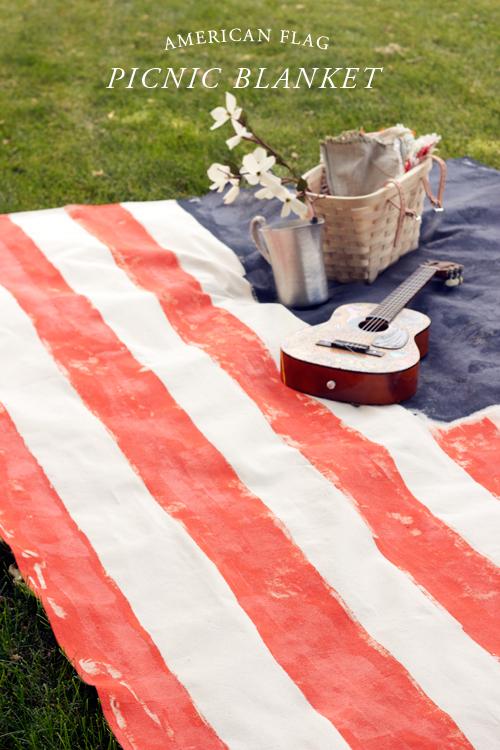 Weekend project: Make an American flag picnic blanket