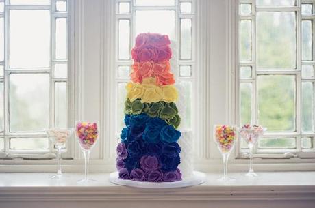 Rainbow wedding styling ideas Emma B Photography