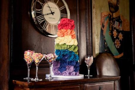 Rainbow wedding styling ideas Emma B Photography