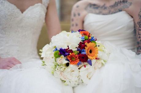 Rainbow wedding styling ideas Emma B Photography