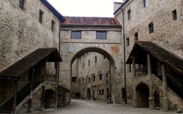 Inner courtyard of Burghausen Castle