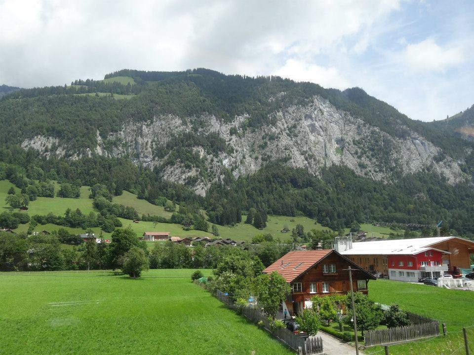 View from the Golden Pass Train in Switzerland