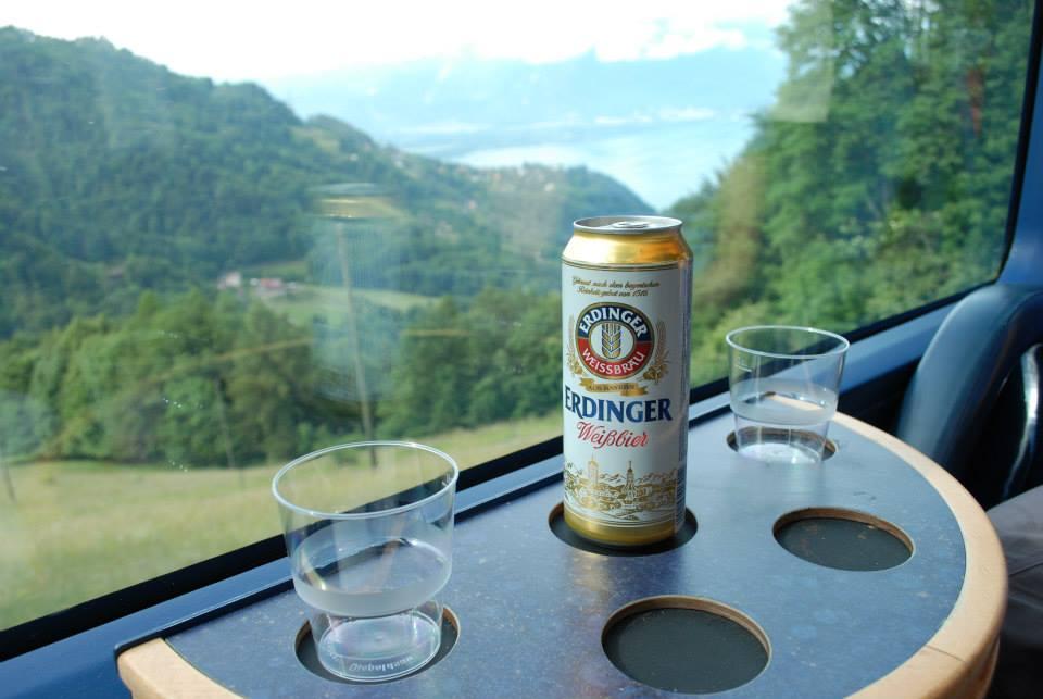 View from the Golden Pass Train in Switzerland