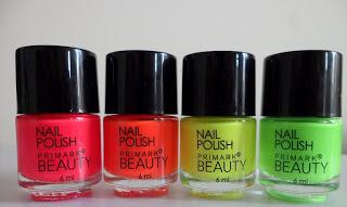 Primark Neon Nail Varnish Swatches and Review