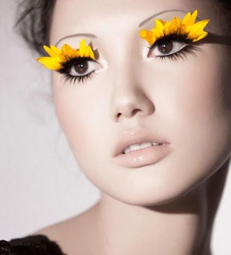 beautiful, false eyelashes