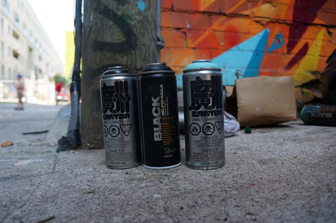 Set of 3 Spray Paint Cans