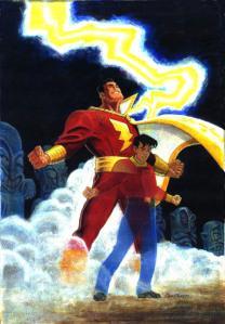 Billy Batson becomes Captain Marvel