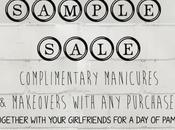 Shopping Tipilly Sample Sale Complimentary Beauty Treatments