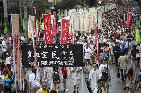 Hong Kong: Tens of Thousands Protest for Democracy and Environment