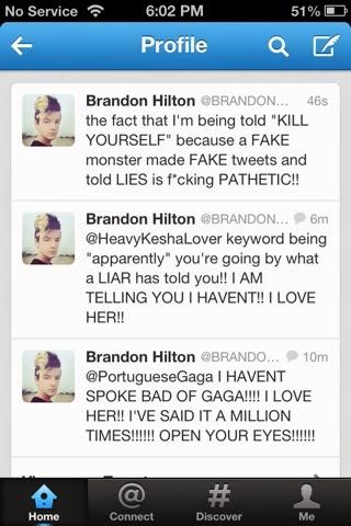 Brandon Hilton Angers GaGa's Monsters