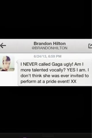 Brandon Hilton Angers GaGa's Monsters