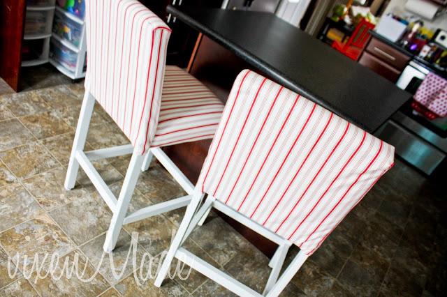 Reupholstered Bar Stools