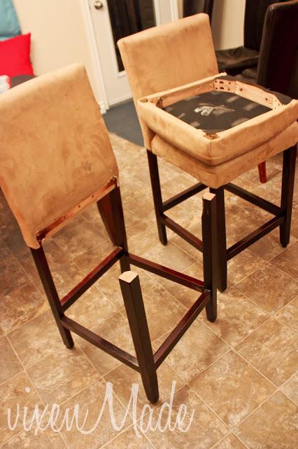 Reupholstered Bar Stools