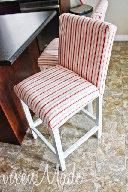 Reupholstered Bar Stools