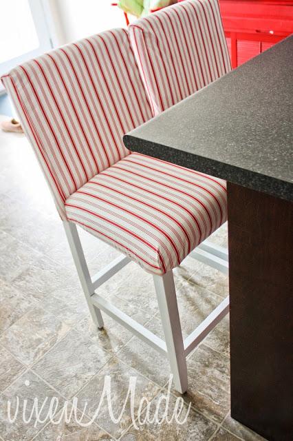 Reupholstered Bar Stools