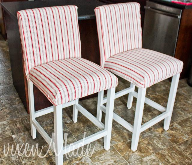 Reupholstered Bar Stools