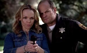 Holly (Lauren Bowles) and Andy Bellefleur (Chris Bauer) in HBO's True Blood Season 6, Episode 3, entitled 'You're No Good'