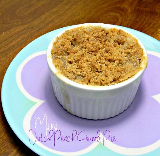 Mini Dutch Peach Crumb Pie