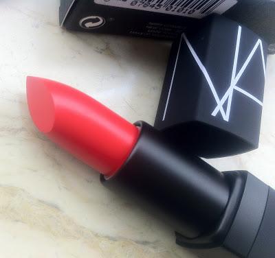 NARS Semi-matte Lipstick Heatwave - Review, Swatches