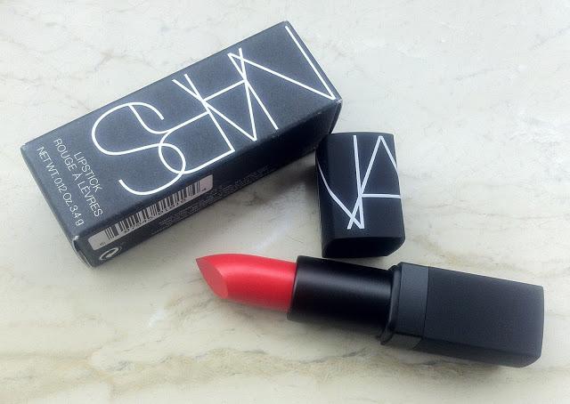 NARS Semi-matte Lipstick Heatwave - Review, Swatches