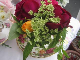 Matching flowers to their containers is always fun!  Tuckshop Flowers