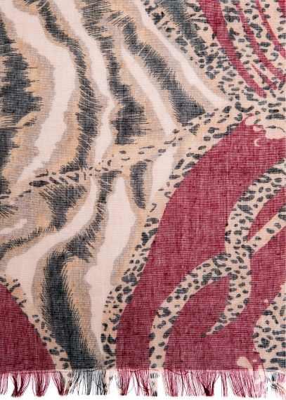 Leopard Combi Print Foulard from Mango