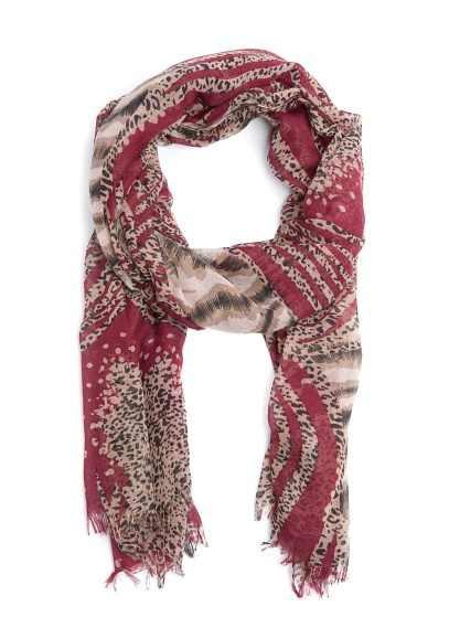 Leopard Combi Print Foulard from Mango