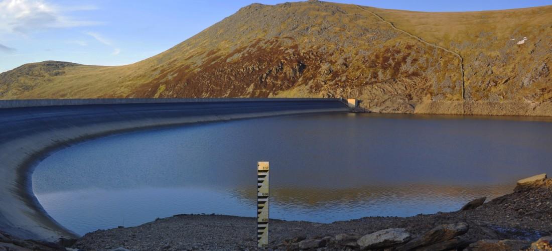 Marchlyn Mawr reservoir is a high level lake in Snowdonia behind Elidir Fawr mountain. It is used as the high level water source for Dinorwig power station, a closed-loop pumped storage hydroelectric generating facility. (Credit: Flickr @ Hefin Owen http://www.flickr.com/photos/47515486@N05/)