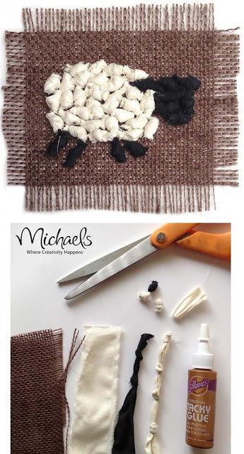 Michaels Rag Rug Sheep