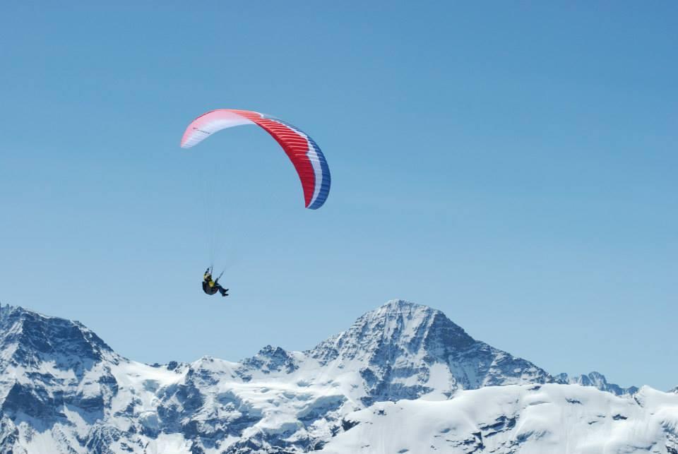 Paragliding from Schilthorn Piz Gloria