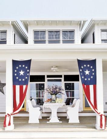 Pretty Patriotic Porches!