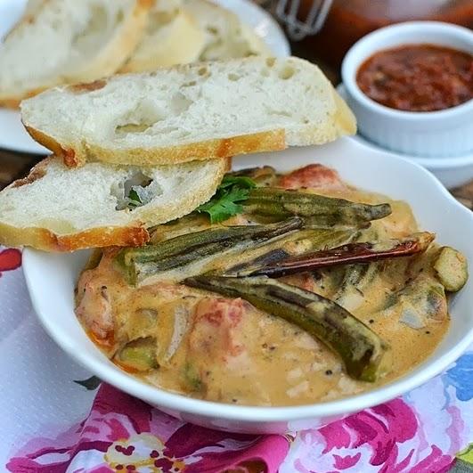 Dahi Bhindi (Okra in Yogurt Sauce)