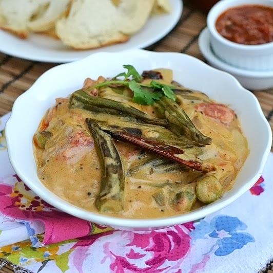 Dahi Bhindi (Okra in Yogurt Sauce)