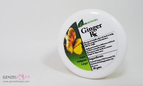 Sample Room - Zenutrients Ginger RX Balm