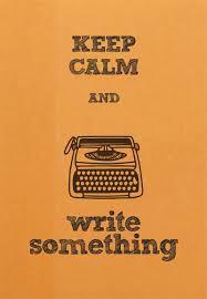 keep calm writing