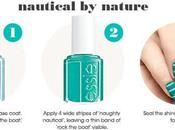 Essie Summer 2013 Collection Nautical Stripes Nail
