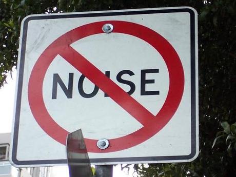 Noise pollution signboard