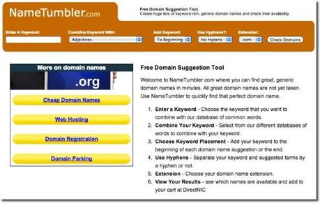 domain suggestion nametumbler