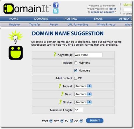 domain suggestion tools domainit.com