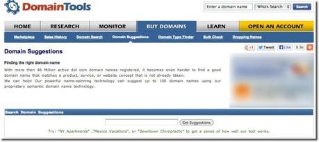 domain name suggestion domaintools.com
