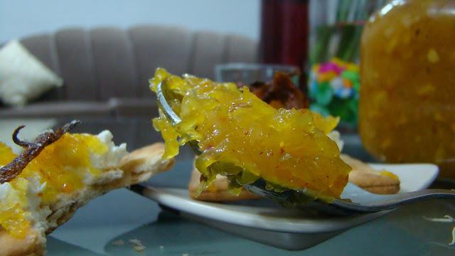 Green Mango Relish in a Sweet and Sour and Spicy Avataar- Chunda