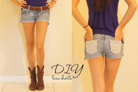 DIY Lace Shorts