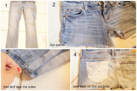 DIY Lace Shorts