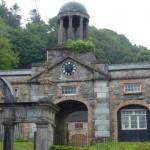 outbuildings with overgrowth