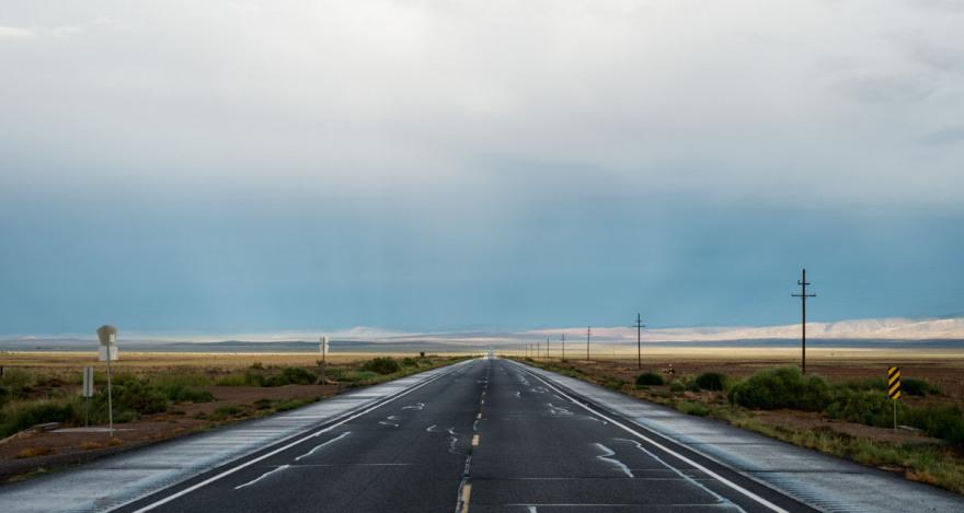 The open road of New Mexico.